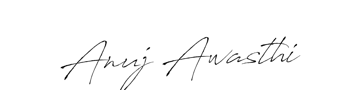 Anuj Awasthi stylish signature style. Best Handwritten Sign (Antro_Vectra) for my name. Handwritten Signature Collection Ideas for my name Anuj Awasthi. Anuj Awasthi signature style 6 images and pictures png