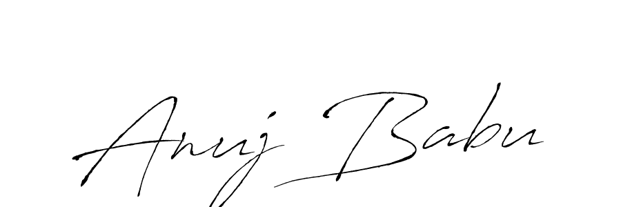 Also we have Anuj Babu name is the best signature style. Create professional handwritten signature collection using Antro_Vectra autograph style. Anuj Babu signature style 6 images and pictures png