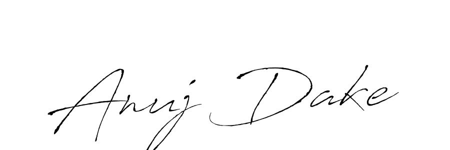 Also we have Anuj Dake name is the best signature style. Create professional handwritten signature collection using Antro_Vectra autograph style. Anuj Dake signature style 6 images and pictures png