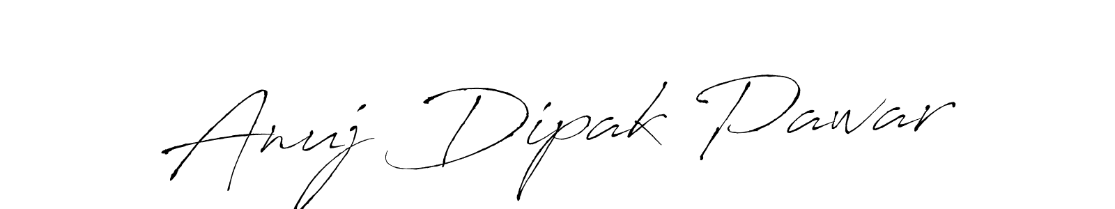 Design your own signature with our free online signature maker. With this signature software, you can create a handwritten (Antro_Vectra) signature for name Anuj Dipak Pawar. Anuj Dipak Pawar signature style 6 images and pictures png