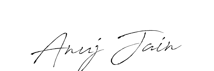 Anuj Jain stylish signature style. Best Handwritten Sign (Antro_Vectra) for my name. Handwritten Signature Collection Ideas for my name Anuj Jain. Anuj Jain signature style 6 images and pictures png
