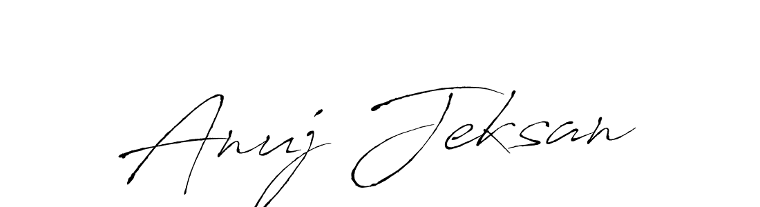 How to make Anuj Jeksan signature? Antro_Vectra is a professional autograph style. Create handwritten signature for Anuj Jeksan name. Anuj Jeksan signature style 6 images and pictures png