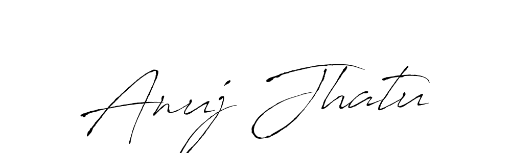It looks lik you need a new signature style for name Anuj Jhatu. Design unique handwritten (Antro_Vectra) signature with our free signature maker in just a few clicks. Anuj Jhatu signature style 6 images and pictures png