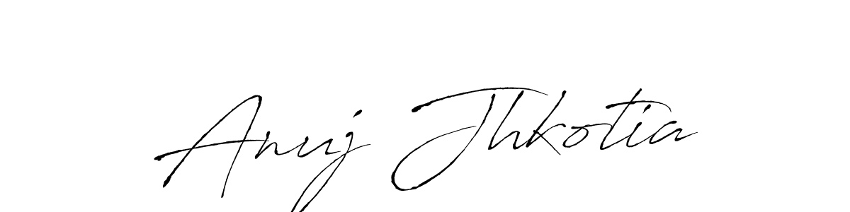 Make a beautiful signature design for name Anuj Jhkotia. With this signature (Antro_Vectra) style, you can create a handwritten signature for free. Anuj Jhkotia signature style 6 images and pictures png