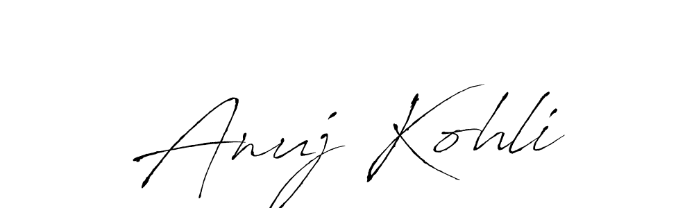 Anuj Kohli stylish signature style. Best Handwritten Sign (Antro_Vectra) for my name. Handwritten Signature Collection Ideas for my name Anuj Kohli. Anuj Kohli signature style 6 images and pictures png