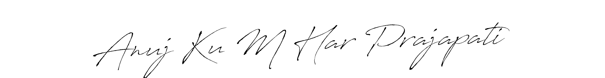 It looks lik you need a new signature style for name Anuj Ku M Har Prajapati. Design unique handwritten (Antro_Vectra) signature with our free signature maker in just a few clicks. Anuj Ku M Har Prajapati signature style 6 images and pictures png