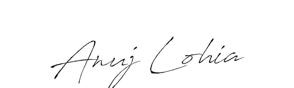 The best way (Antro_Vectra) to make a short signature is to pick only two or three words in your name. The name Anuj Lohia include a total of six letters. For converting this name. Anuj Lohia signature style 6 images and pictures png