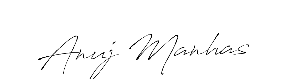 Create a beautiful signature design for name Anuj Manhas. With this signature (Antro_Vectra) fonts, you can make a handwritten signature for free. Anuj Manhas signature style 6 images and pictures png