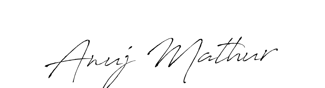 Antro_Vectra is a professional signature style that is perfect for those who want to add a touch of class to their signature. It is also a great choice for those who want to make their signature more unique. Get Anuj Mathur name to fancy signature for free. Anuj Mathur signature style 6 images and pictures png