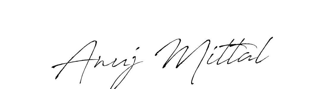 Make a beautiful signature design for name Anuj Mittal. With this signature (Antro_Vectra) style, you can create a handwritten signature for free. Anuj Mittal signature style 6 images and pictures png