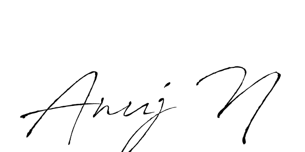 How to Draw Anuj N signature style? Antro_Vectra is a latest design signature styles for name Anuj N. Anuj N signature style 6 images and pictures png