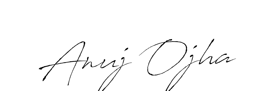 Design your own signature with our free online signature maker. With this signature software, you can create a handwritten (Antro_Vectra) signature for name Anuj Ojha. Anuj Ojha signature style 6 images and pictures png