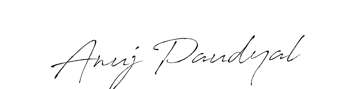 Design your own signature with our free online signature maker. With this signature software, you can create a handwritten (Antro_Vectra) signature for name Anuj Paudyal. Anuj Paudyal signature style 6 images and pictures png
