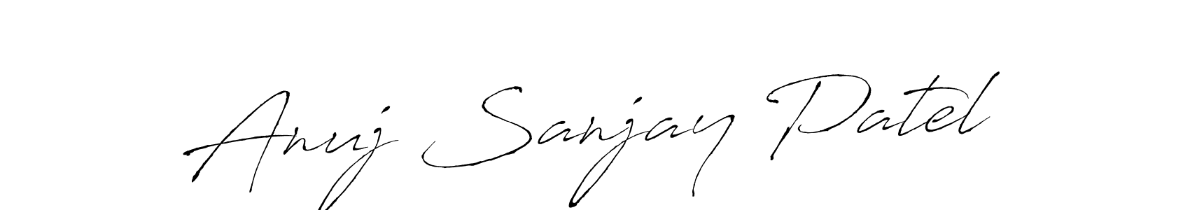 How to make Anuj Sanjay Patel signature? Antro_Vectra is a professional autograph style. Create handwritten signature for Anuj Sanjay Patel name. Anuj Sanjay Patel signature style 6 images and pictures png