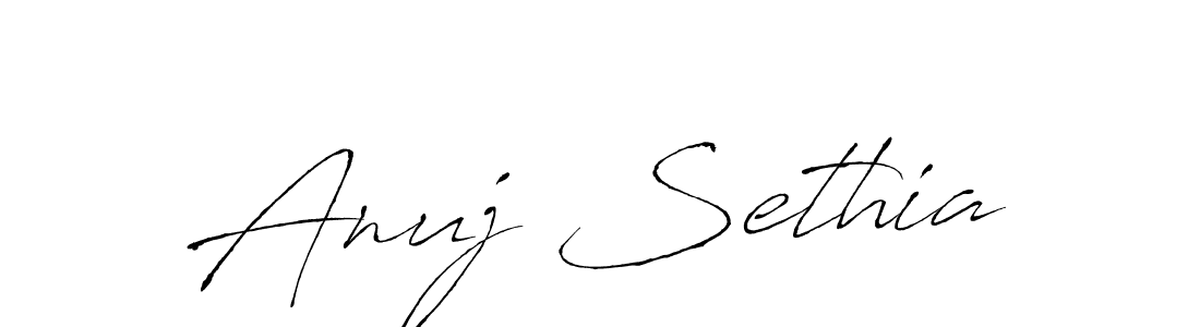 Use a signature maker to create a handwritten signature online. With this signature software, you can design (Antro_Vectra) your own signature for name Anuj Sethia. Anuj Sethia signature style 6 images and pictures png