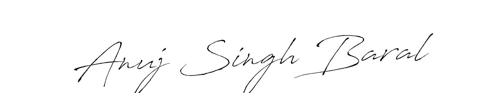 This is the best signature style for the Anuj Singh Baral name. Also you like these signature font (Antro_Vectra). Mix name signature. Anuj Singh Baral signature style 6 images and pictures png