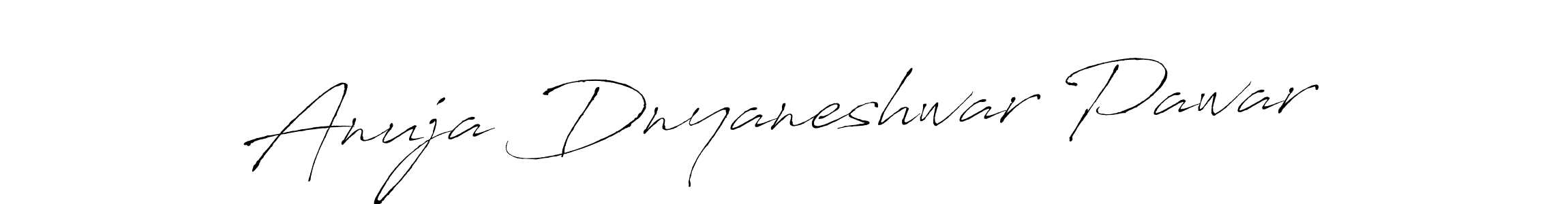 How to make Anuja Dnyaneshwar Pawar signature? Antro_Vectra is a professional autograph style. Create handwritten signature for Anuja Dnyaneshwar Pawar name. Anuja Dnyaneshwar Pawar signature style 6 images and pictures png