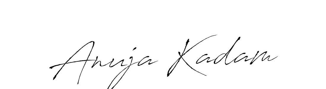 This is the best signature style for the Anuja Kadam name. Also you like these signature font (Antro_Vectra). Mix name signature. Anuja Kadam signature style 6 images and pictures png