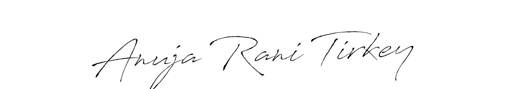 You can use this online signature creator to create a handwritten signature for the name Anuja Rani Tirkey. This is the best online autograph maker. Anuja Rani Tirkey signature style 6 images and pictures png
