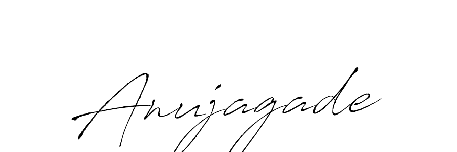 Use a signature maker to create a handwritten signature online. With this signature software, you can design (Antro_Vectra) your own signature for name Anujagade. Anujagade signature style 6 images and pictures png