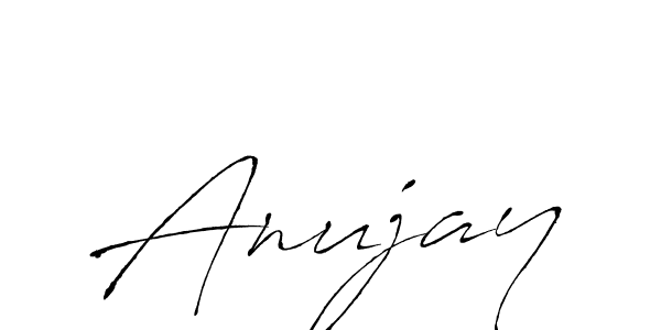 Design your own signature with our free online signature maker. With this signature software, you can create a handwritten (Antro_Vectra) signature for name Anujay. Anujay signature style 6 images and pictures png