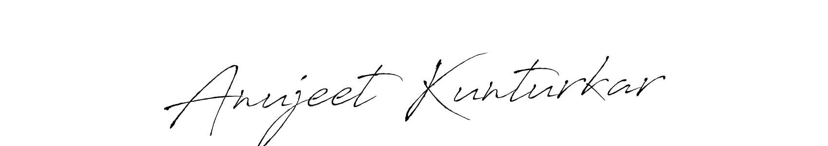 How to make Anujeet Kunturkar signature? Antro_Vectra is a professional autograph style. Create handwritten signature for Anujeet Kunturkar name. Anujeet Kunturkar signature style 6 images and pictures png