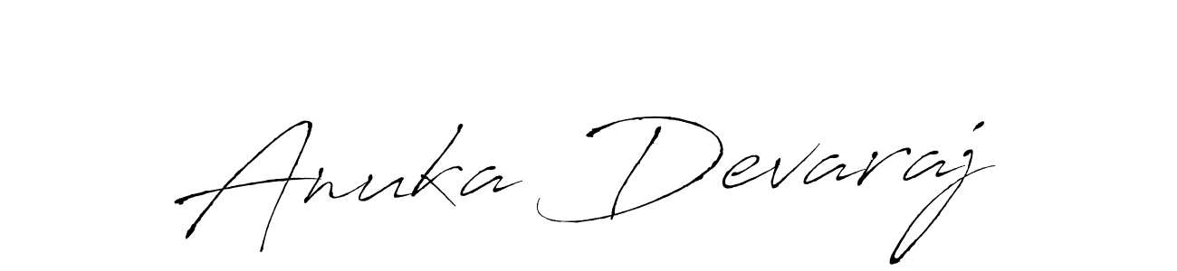 Design your own signature with our free online signature maker. With this signature software, you can create a handwritten (Antro_Vectra) signature for name Anuka Devaraj. Anuka Devaraj signature style 6 images and pictures png