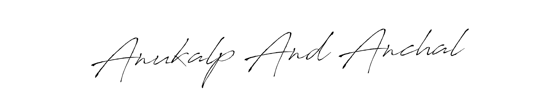 See photos of Anukalp And Anchal official signature by Spectra . Check more albums & portfolios. Read reviews & check more about Antro_Vectra font. Anukalp And Anchal signature style 6 images and pictures png