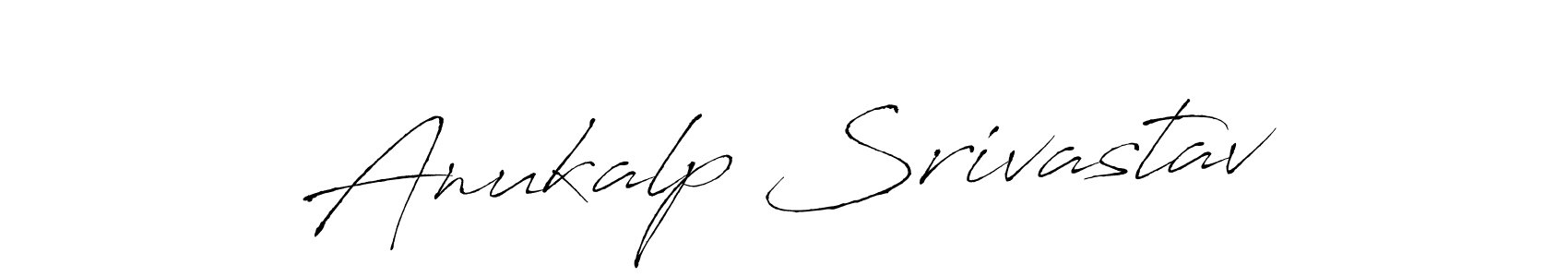 Make a beautiful signature design for name Anukalp Srivastav. With this signature (Antro_Vectra) style, you can create a handwritten signature for free. Anukalp Srivastav signature style 6 images and pictures png