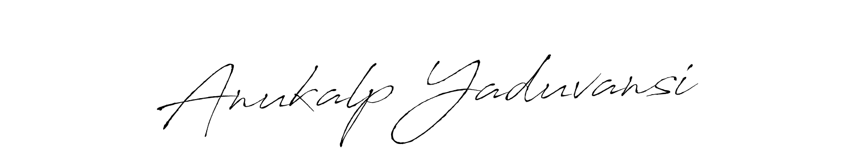 Make a beautiful signature design for name Anukalp Yaduvansi. With this signature (Antro_Vectra) style, you can create a handwritten signature for free. Anukalp Yaduvansi signature style 6 images and pictures png