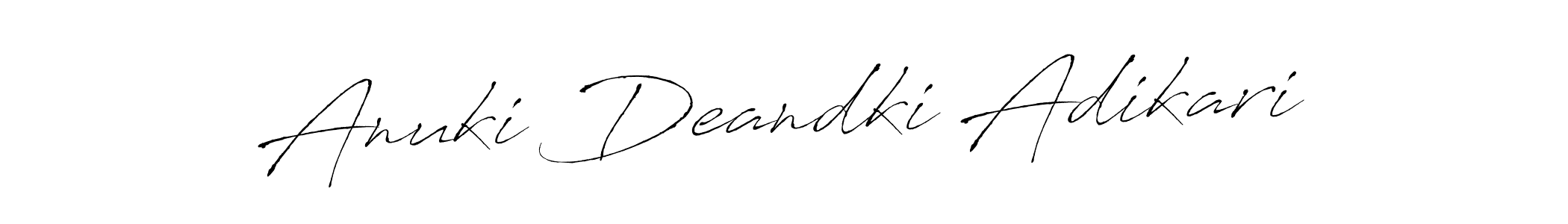 See photos of Anuki Deandki Adikari official signature by Spectra . Check more albums & portfolios. Read reviews & check more about Antro_Vectra font. Anuki Deandki Adikari signature style 6 images and pictures png