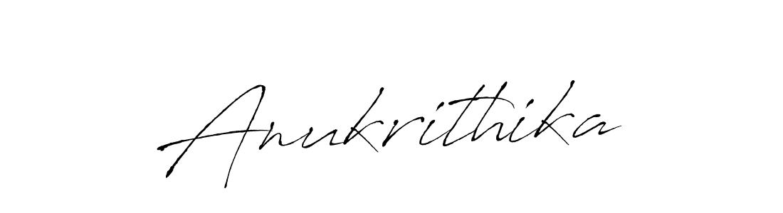 Create a beautiful signature design for name Anukrithika. With this signature (Antro_Vectra) fonts, you can make a handwritten signature for free. Anukrithika signature style 6 images and pictures png