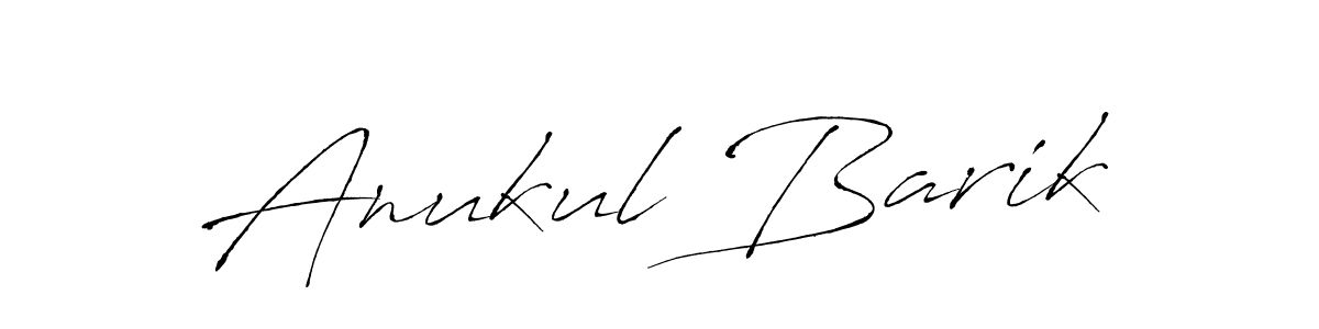 Design your own signature with our free online signature maker. With this signature software, you can create a handwritten (Antro_Vectra) signature for name Anukul Barik. Anukul Barik signature style 6 images and pictures png