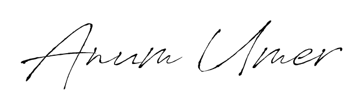 Master the art of signing with Anum Umer written in fluent Antro_Vectra script. A great template to practice and refine your handwriting. Anum Umer signature style 6 images and pictures png
