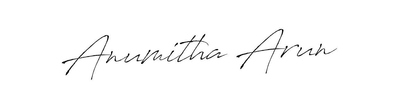 Create a beautiful signature design for name Anumitha Arun. With this signature (Antro_Vectra) fonts, you can make a handwritten signature for free. Anumitha Arun signature style 6 images and pictures png