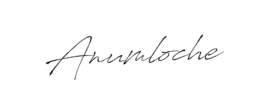 How to make Anumloche signature? Antro_Vectra is a professional autograph style. Create handwritten signature for Anumloche name. Anumloche signature style 6 images and pictures png