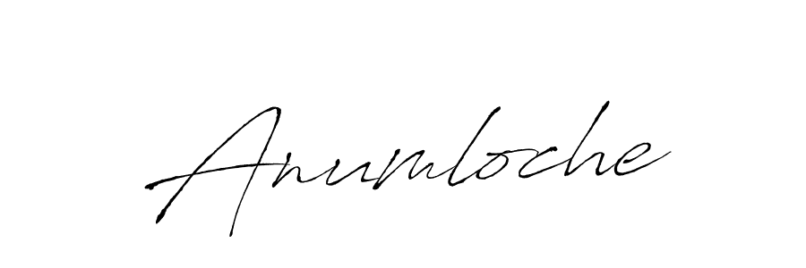 How to make Anumloche signature? Antro_Vectra is a professional autograph style. Create handwritten signature for Anumloche name. Anumloche signature style 6 images and pictures png