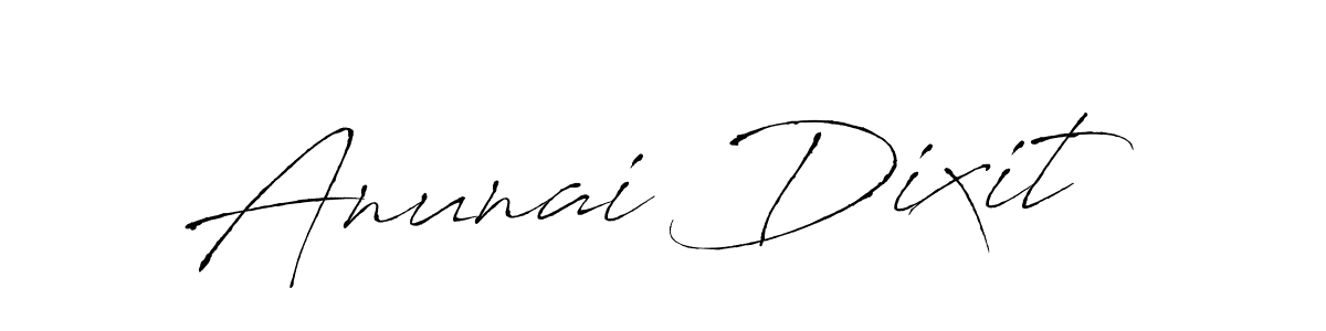 Also we have Anunai Dixit name is the best signature style. Create professional handwritten signature collection using Antro_Vectra autograph style. Anunai Dixit signature style 6 images and pictures png