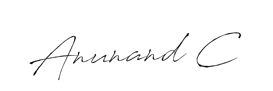 Anunand C stylish signature style. Best Handwritten Sign (Antro_Vectra) for my name. Handwritten Signature Collection Ideas for my name Anunand C. Anunand C signature style 6 images and pictures png
