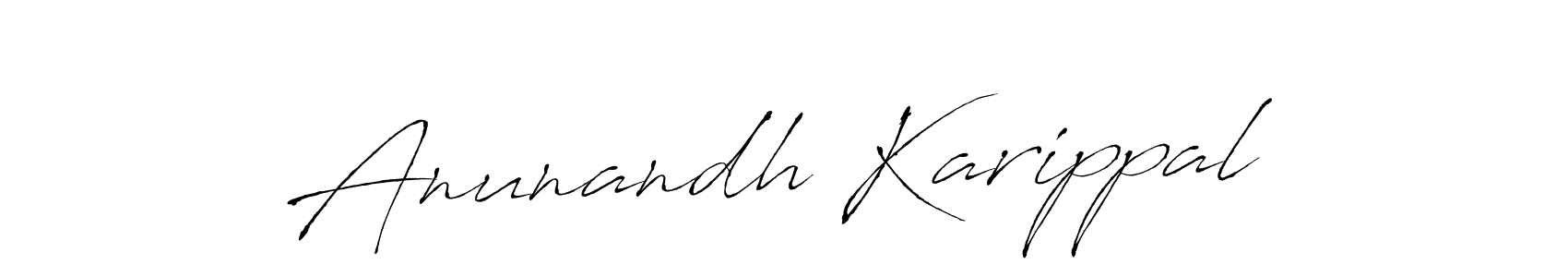 Similarly Antro_Vectra is the best handwritten signature design. Signature creator online .You can use it as an online autograph creator for name Anunandh Karippal. Anunandh Karippal signature style 6 images and pictures png