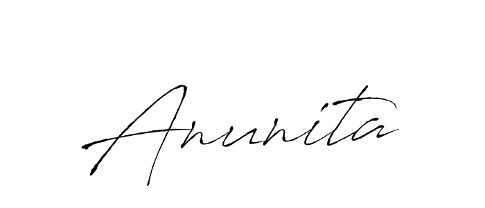 You should practise on your own different ways (Antro_Vectra) to write your name (Anunita) in signature. don't let someone else do it for you. Anunita signature style 6 images and pictures png