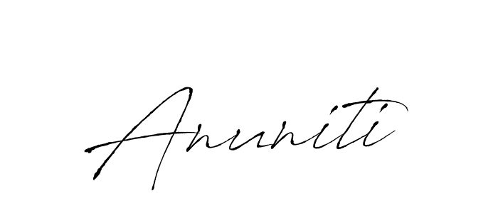 Create a beautiful signature design for name Anuniti. With this signature (Antro_Vectra) fonts, you can make a handwritten signature for free. Anuniti signature style 6 images and pictures png