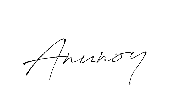 Design your own signature with our free online signature maker. With this signature software, you can create a handwritten (Antro_Vectra) signature for name Anunoy. Anunoy signature style 6 images and pictures png