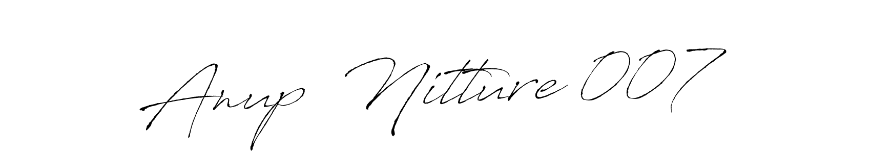 Antro_Vectra is a professional signature style that is perfect for those who want to add a touch of class to their signature. It is also a great choice for those who want to make their signature more unique. Get Anup  Nitture 007 name to fancy signature for free. Anup  Nitture 007 signature style 6 images and pictures png