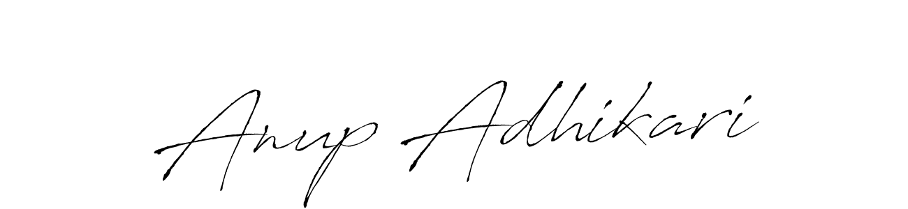 Anup Adhikari stylish signature style. Best Handwritten Sign (Antro_Vectra) for my name. Handwritten Signature Collection Ideas for my name Anup Adhikari. Anup Adhikari signature style 6 images and pictures png