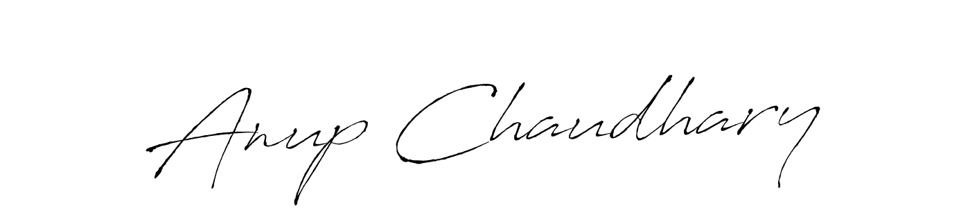 How to make Anup Chaudhary name signature. Use Antro_Vectra style for creating short signs online. This is the latest handwritten sign. Anup Chaudhary signature style 6 images and pictures png