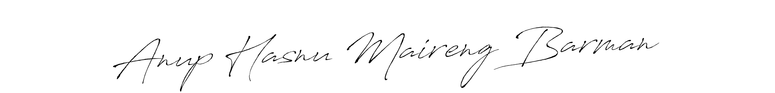 Anup Hasnu Maireng Barman stylish signature style. Best Handwritten Sign (Antro_Vectra) for my name. Handwritten Signature Collection Ideas for my name Anup Hasnu Maireng Barman. Anup Hasnu Maireng Barman signature style 6 images and pictures png