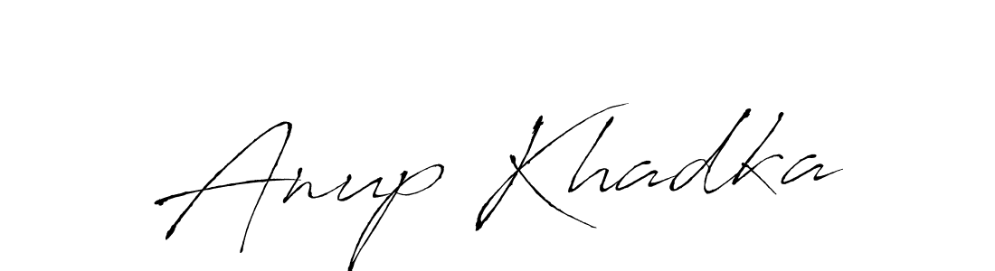 Create a beautiful signature design for name Anup Khadka. With this signature (Antro_Vectra) fonts, you can make a handwritten signature for free. Anup Khadka signature style 6 images and pictures png