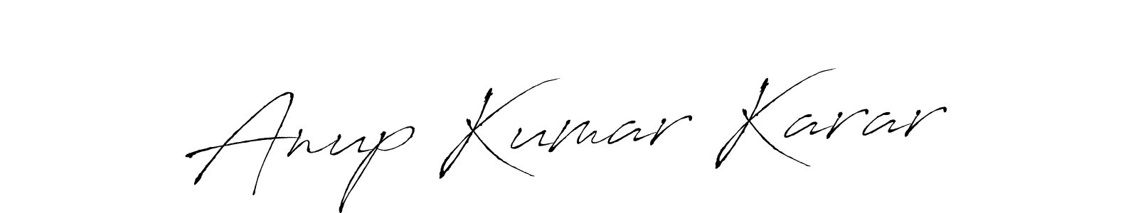 Make a short Anup Kumar Karar signature style. Manage your documents anywhere anytime using Antro_Vectra. Create and add eSignatures, submit forms, share and send files easily. Anup Kumar Karar signature style 6 images and pictures png