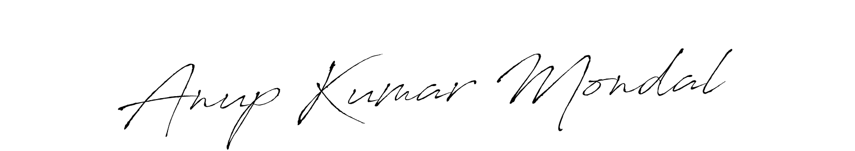 How to make Anup Kumar Mondal name signature. Use Antro_Vectra style for creating short signs online. This is the latest handwritten sign. Anup Kumar Mondal signature style 6 images and pictures png